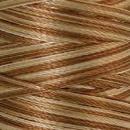 Spule Poly Sheen Multi Wheat Fields, bunt mit Braun, Camel, Beige und Creme